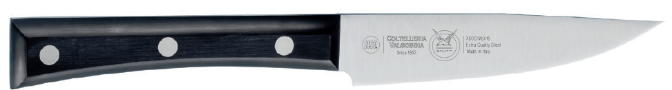 Wide steak knife sharpened blade cm. 12