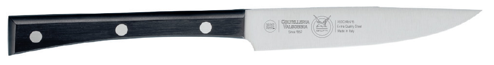 Narrow steak knife sharpened blade cm. 13